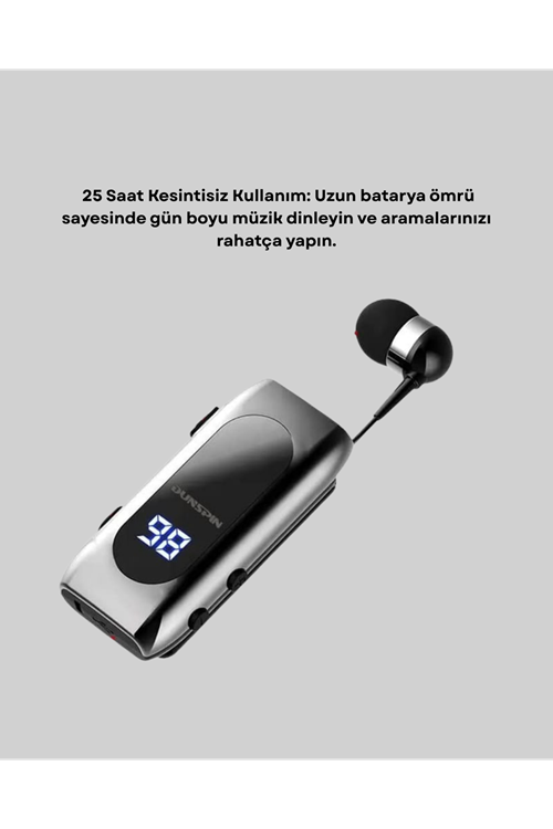 Uzun Pil Ömürlü Kablosuz Kulaklık – 25 Saat Konuşma ve Müzik Süresi