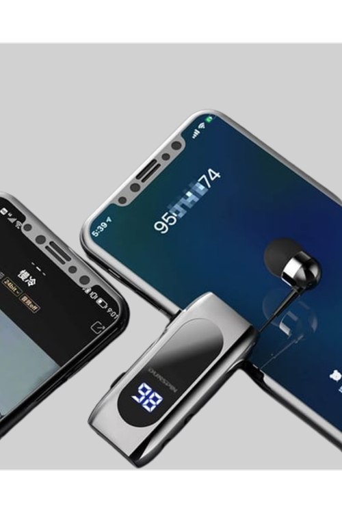 Bluetooth 5.2 Klipsli Kablosuz Kulaklık – Dijital Ekran & Titreşimli Uyarı