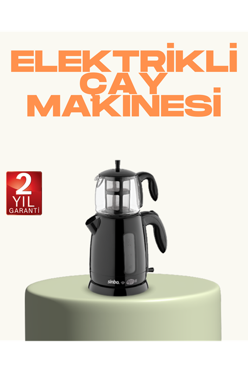 Susuz Çalışma Emniyetli Sinbo Elektrikli Çay Makinesi