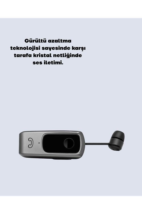 Klipsli Tasarımlı Bluetooth Kulaklık Uzun Pil Ömrü