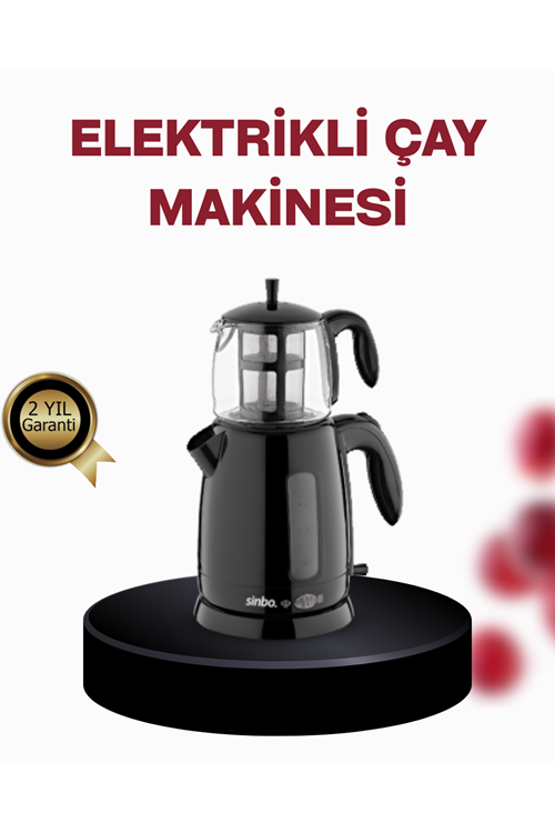 Cam Demlikli 20 Bardak Kapasiteli Elektrikli Çaycı