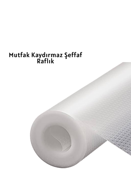 kaydırmaz şeffaf raflık