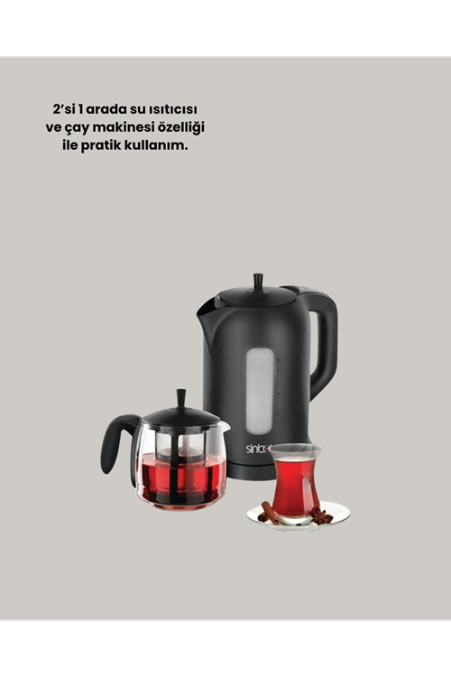 Sinbo STM 5840 Elektrikli Çay Makinesi 1800 Watt 1,7 Litre