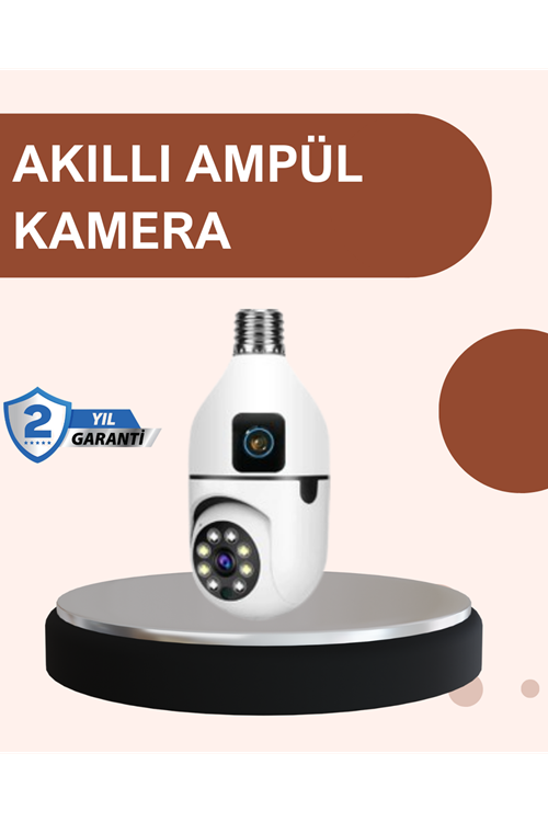 2’si 1 Arada Güvenlik Kamerası ve Sel Işığı – Kablosuz Akıllı Kamera