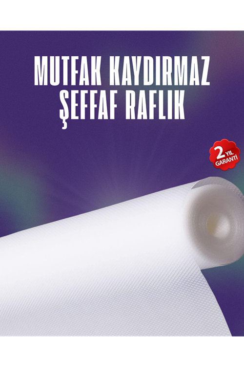 Su geçirmez kaydırmaz raflık ve çekmece astarı 3 metre