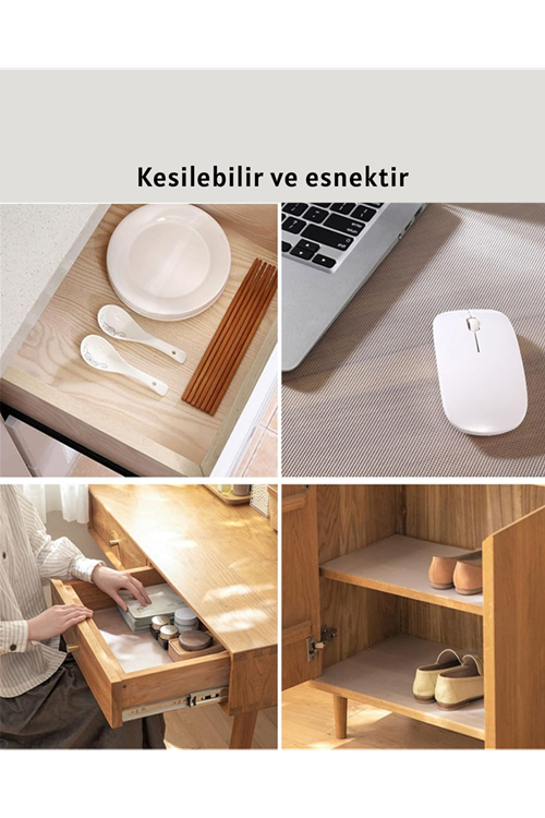 Su geçirmez kaydırmaz raflık ve çekmece astarı 3 metre
