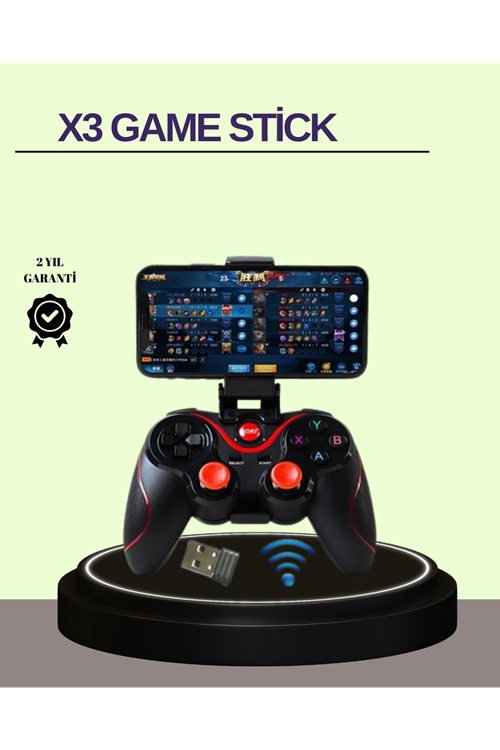 Çift Analog Joystick ve 14 Tuşlu Bluetooth Oyun Kumandası