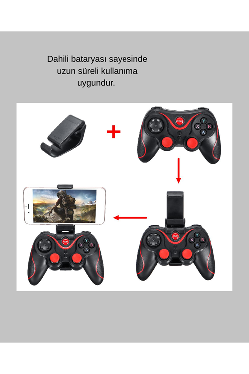 Bluetooth Kablosuz Oyun Kumandası – Android, iOS, PC Uyumlu
