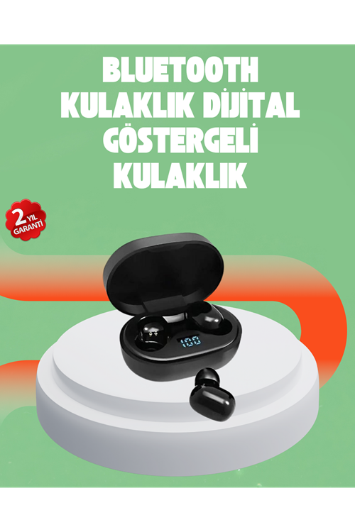 Bluetooth 5.0 Kulaklık – LED Ekranlı Şarj Kutusu