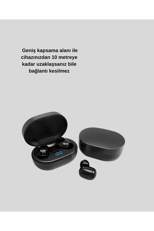 Bluetooth 5.0 Kulaklık – LED Ekranlı Şarj Kutusu