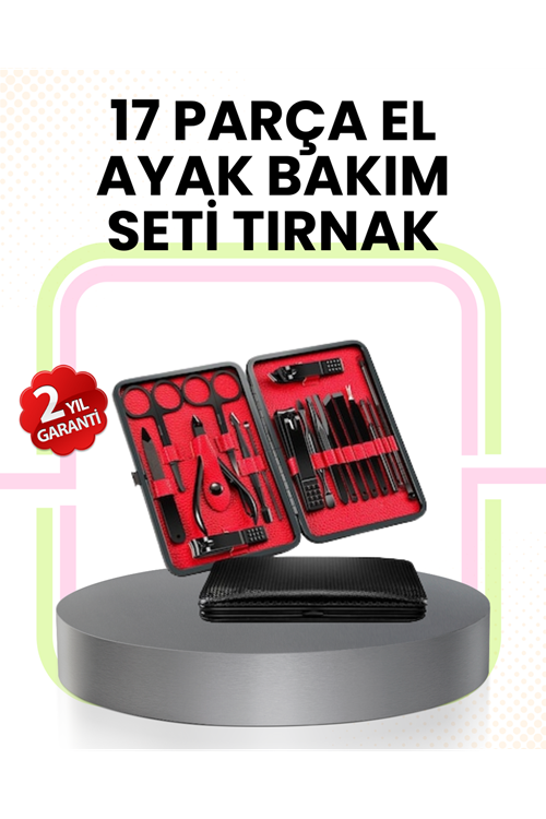 Kompakt ve Şık Tasarımlı 17 Parça Bakım Seti
