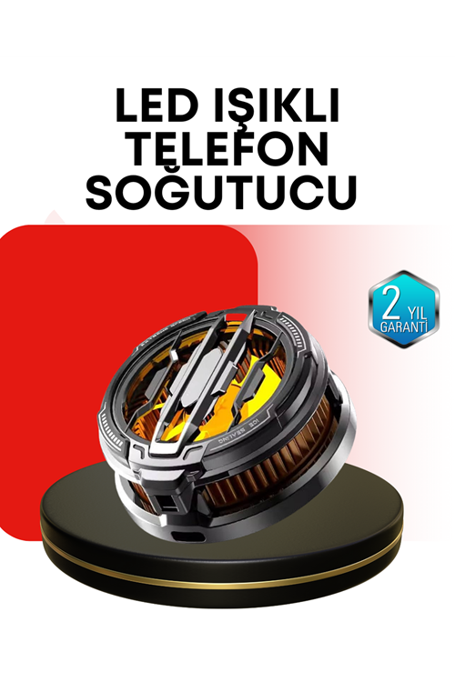 RGB Işıklı Sessiz Fanlı Telefon Soğutucu