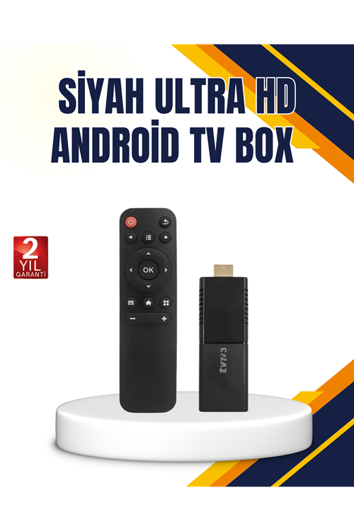 Android TV Stick 4K Ultra HD Görüntü Destekli