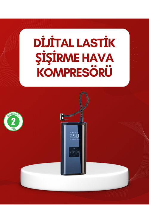 12V Uyumlu Çok İşlevli Akıllı Araç Lastik Pompası