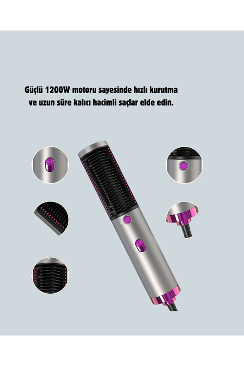 Ergonomik Tasarımlı Hafif ve Taşınabilir Sıcak Hava Fırçası