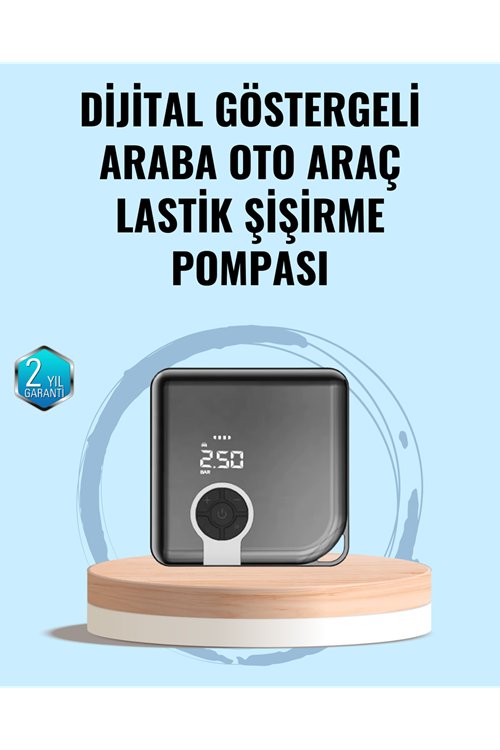 Type-C Şarj Girişli Taşınabilir Elektrikli Hava Pompası