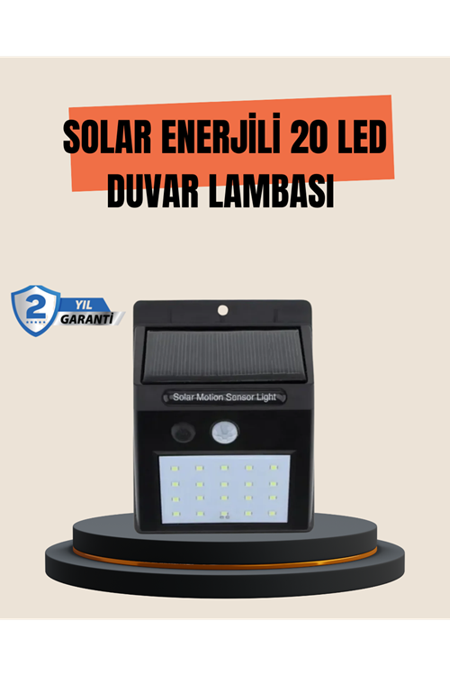 4 Modlu Solar LED Bahçe ve Garaj Lambası