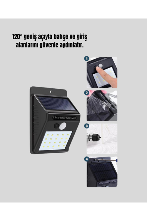 Güneş Enerjili Su Geçirmez Dış Mekan Aydınlatma