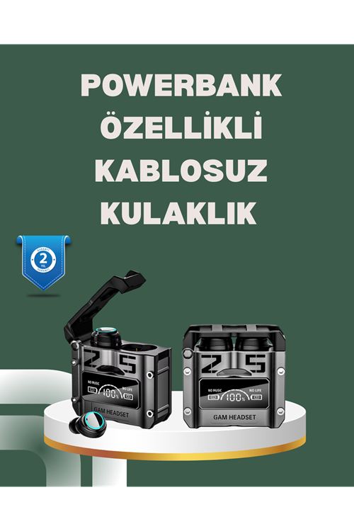 Yüksek Ses Kaliteli Kablosuz Bluetooth Kulaklık Suya Dayanıklı