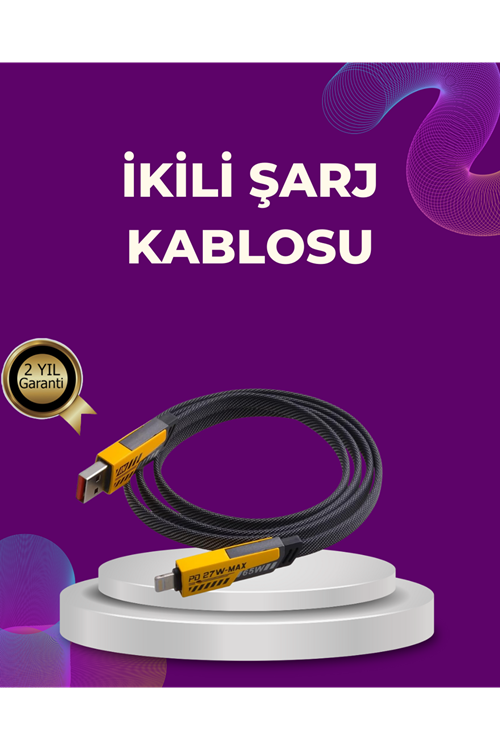 Dayanıklı 4’ü 1 Arada Çok Fonksiyonlu Hızlı Şarj Veri Kablosu