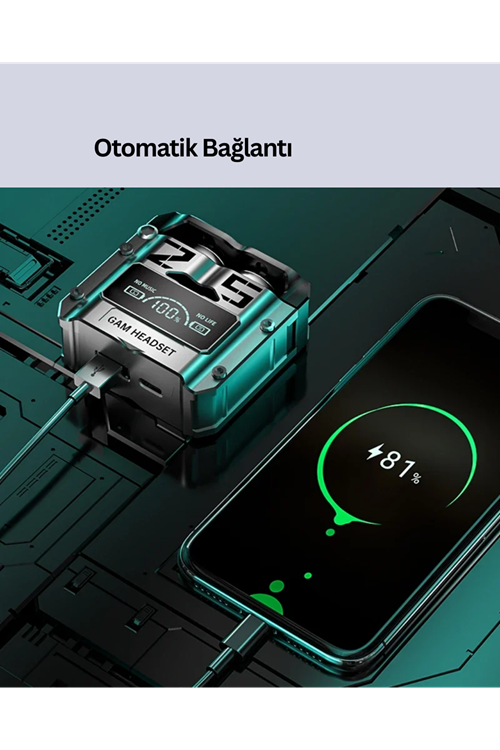 Su Geçirmez Bluetooth Kulak İçi Kablosuz Kulaklık 400mAh Pil