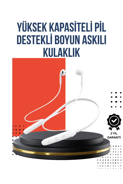 Uzun Süre Dayanıklı Manyetik Başlıklı Bluetooth Kulaklık