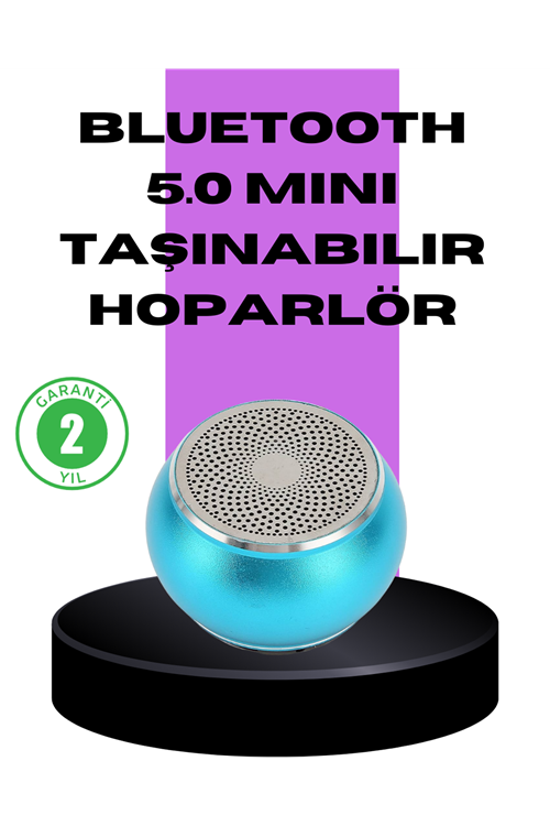 Taşınabilir Mini Bluetooth Hoparlör 9m Menzil Dahili Mikrofon