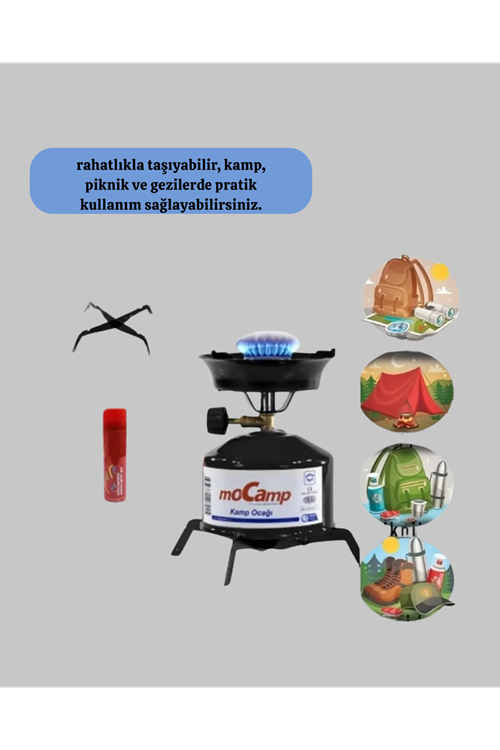 Kamp Ocağı Seti Taşınabilir Tüp ve Denge Aparatlı
