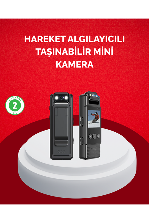 Mini Kamera 1080P Full HD Taşınabilir Güvenlik ve Kayıt Cihazı