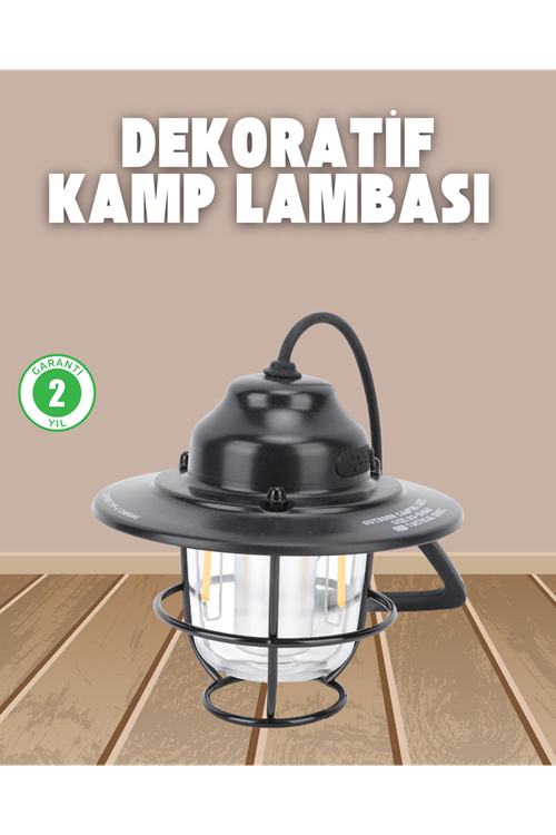 Dekoratif ve Fonksiyonel Taşınabilir Kamp Gece Lambası