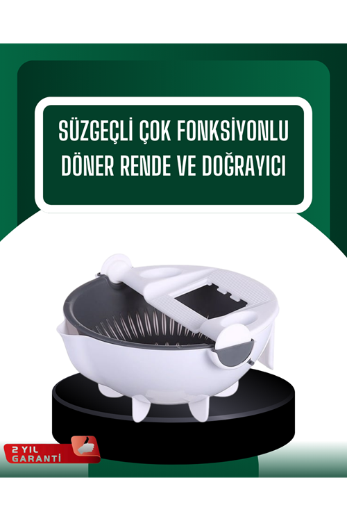 Çok Amaçlı Hazneli Sebze Rende Doğrayıcı ve Soyucu