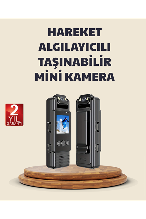 128GB Destekli Hareket Algılamalı Mini Kamera