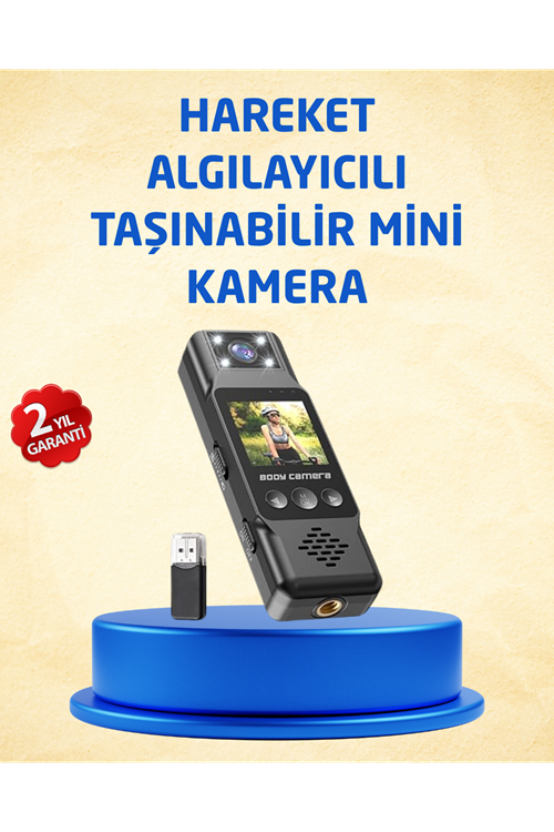 Taşınabilir Full HD Mini Kamera TFT Ekranlı