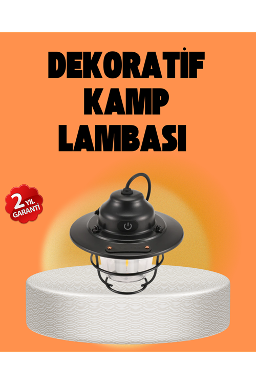 Çam Kozalağı Şekilli Retro Kamp Gece Lambası