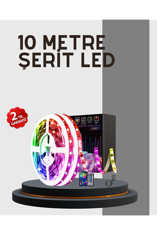 Su Geçirmez 10M Smart Şerit Led TV Arkası ve Oda Dekorasyonu İçin