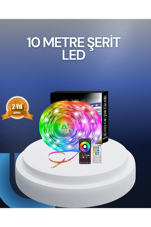 10 Metre USB Smart Şerit Led Kumandalı Telefon Kontrollü