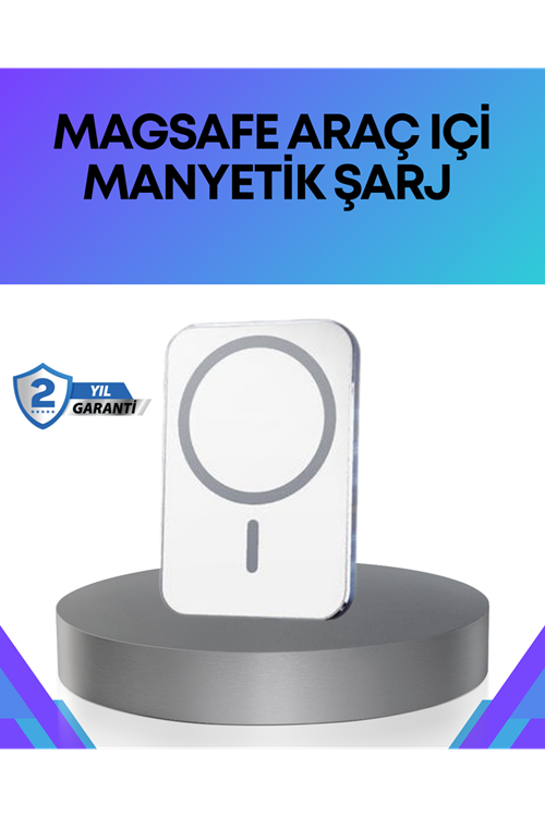 360° Döner Başlıklı MagSafe Araç Telefon Tutucu Hızlı Şarjlı