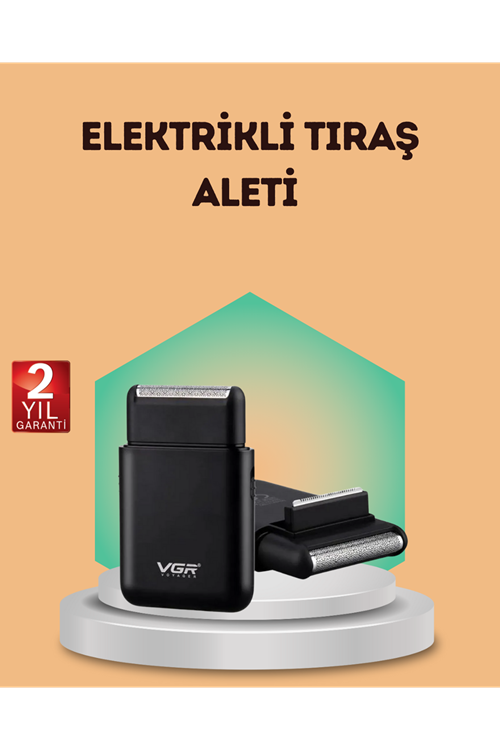 Çift Başlıklı Elektrikli Tıraş Makinesi | Suya Dayanıklı, Hafif ve Ergonomik