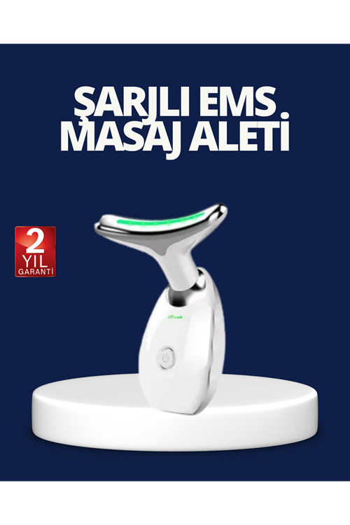 Yüz ve Boyun Sıkılaştırıcı Cilt Bakım Cihazı | EMS Mikro Akım & Kırışıklık Giderici