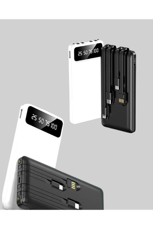 Akıllı LCD Ekranlı 20.000mAh Powerbank PD + USB + Type-C