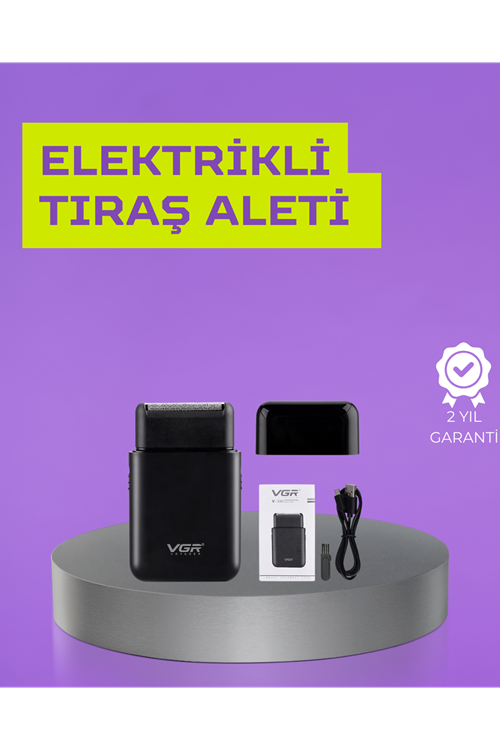 Kart Tasarımlı Şarjlı Tıraş Makinesi | 2 Başlıklı Hassas Kesim
