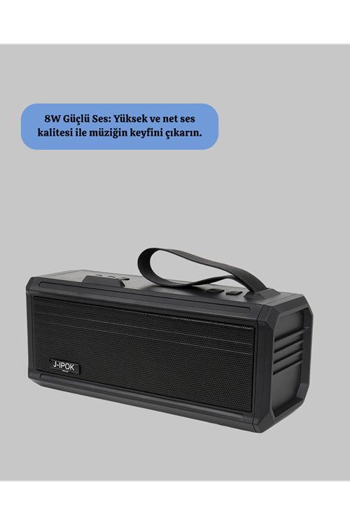 Kablosuz J-IPOX P520 Bluetooth Hoparlör Uzun Pil Ömrü ve Mikrofon