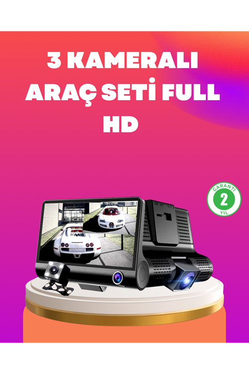 Çift ve Üçlü Lens Seçeneği ile Tüm Açılardan Kayıt Yapan Araç Kamerası
