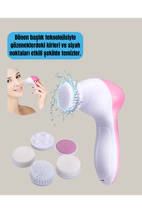 5 in 1 Elektrikli Yüz Temizleme ve Masaj Cihazı