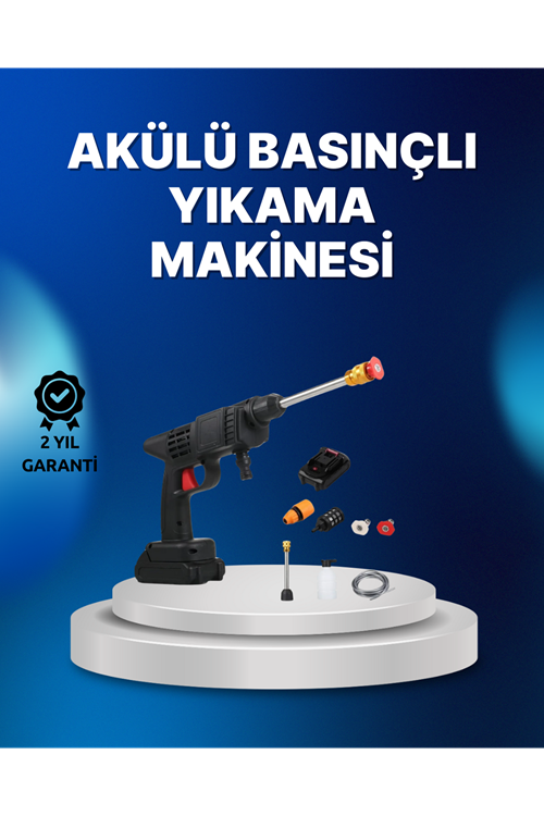 Kablosuz Taşınabilir Basınçlı Yıkama Tabancası Köpük Şişeli