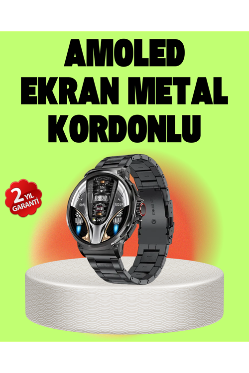 SW80 Akıllı Saat 1.93″ Ultra HD Ekran 700 mAh Batarya 3 Kordon