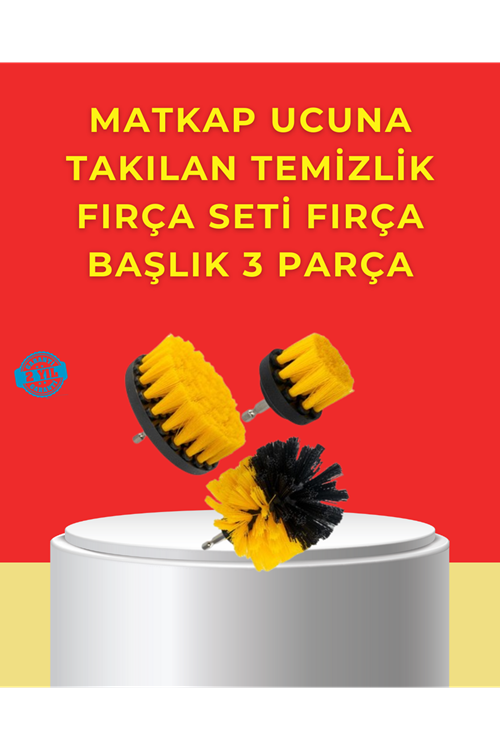 Matkap Ucu Temizlik Aparatı 3’lü Fırça Seti