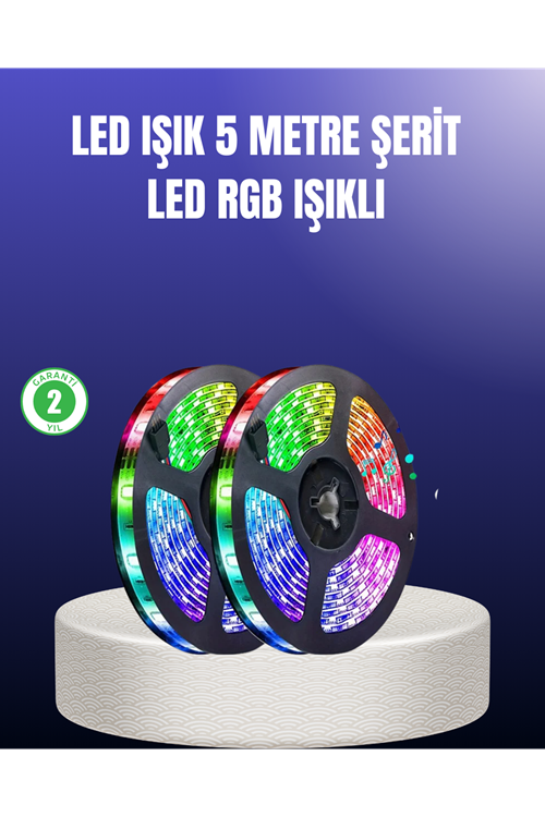 Enerji Tasarruflu RGB Şerit LED 5 Metre