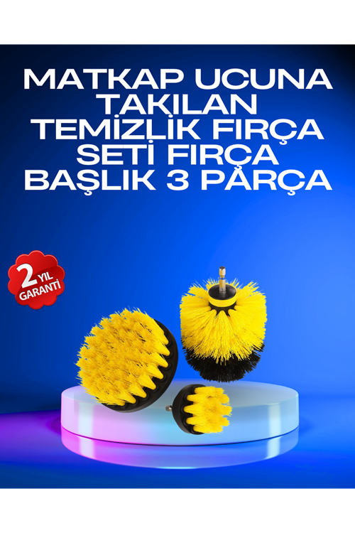 Profesyonel Matkap Ucu Temizlik Fırçası 3’lü Set