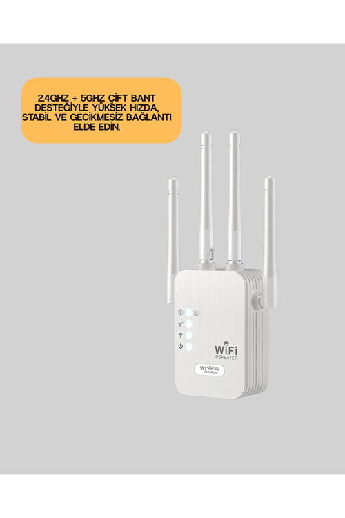 Yüksek Hızlı Parazit Önleyici WiFi Repeater Router
